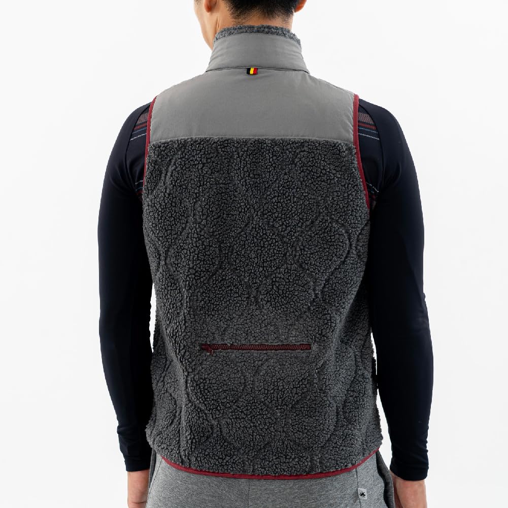 Kapelmuur Cycling Quilted Boa Made with Recycled Size XS Vest, Autumn/Winter Vest, Polyester, Charcoal,