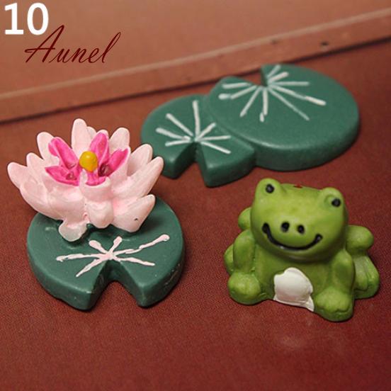 Smart 3Pcs Dollhouse Craft Micro Landscape DIY Flower Pot Miniature Decor