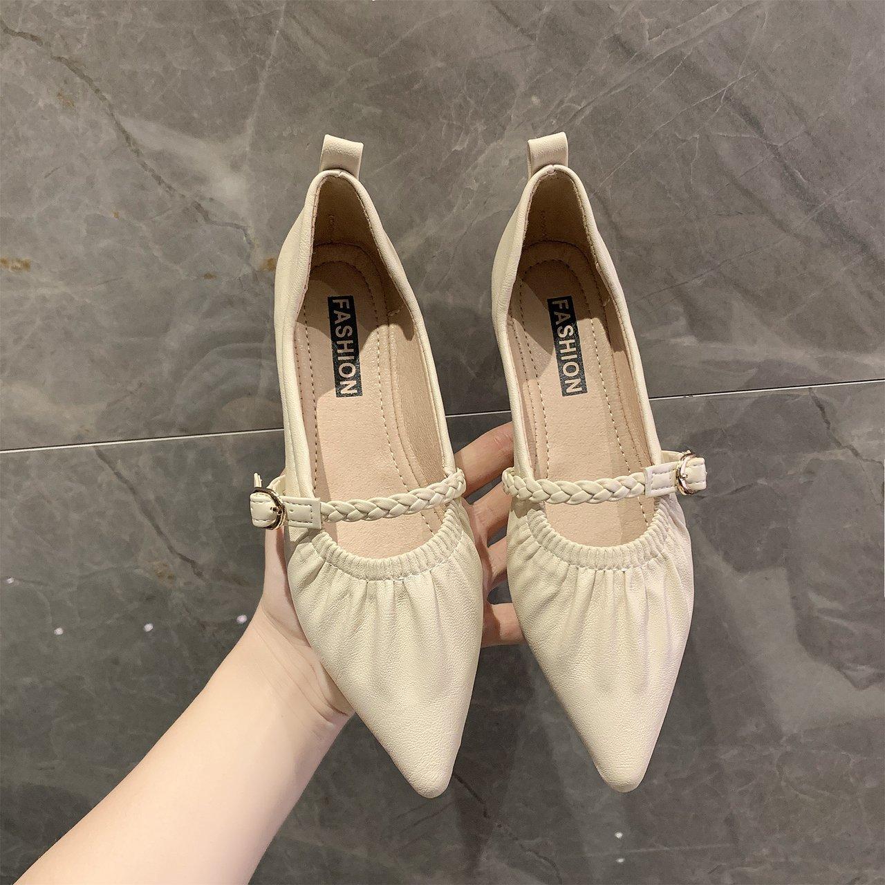 

Женские туфли-лодочки с острым носком из искусственной кожи на квадратном каблуке, повседневная обувь, модные женские туфли на низком каблуке для вечеринок и свадеб, повседневная обувь на толстом каблуке 35 бежевый