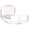 VidaXL Bed Frames with Headboard, Upholstered Bed, Double Bed, Adult Bedroom Interior Bed, Modern, Blue 3270588
