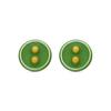Luxenter 925 Sterling Silver Rhodium-Plated Earrings - Green - Lyros
