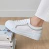 Jisyu Women Natural Leather Lacone Cubic Sneakers Gcs Zs 232