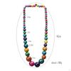 Bohemian Necklace with Multi Colored Beads Long Jewelry for Mothers Wives Sisters Daughters