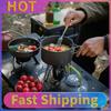 3PCS Camping Cookware Set Pot Pan Kettle Set Outdoor Cookset Cooking Kit 2-3 Person with Mesh Bag Hiking Picnic Travel Equipment