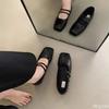 Elegant and Fashionable Retro Women's Shoes 2026 New Square Toe Comfortable Casual Versatile Spring Summer women Flat Shoes