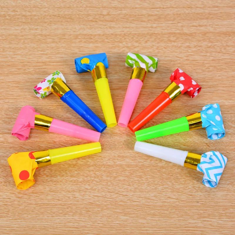 30 Pieces  Per Pack Children's Games Whistling Birthday Supplies Fun Parties Loot Bags Fillers Noise Generators Prank Toys