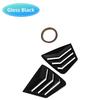Carbon Fiber Style Sunshade for Rear Side Window Vent Louvers for Honda Civic 9th Generation 2011-2015 Sedan