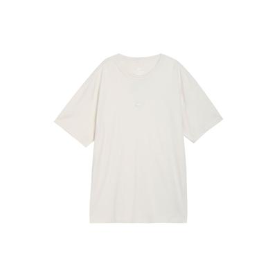 Solid Color Crew Neck Pullover Breathable Short Sleeve T-Shirt Men Tops White DO7393-030