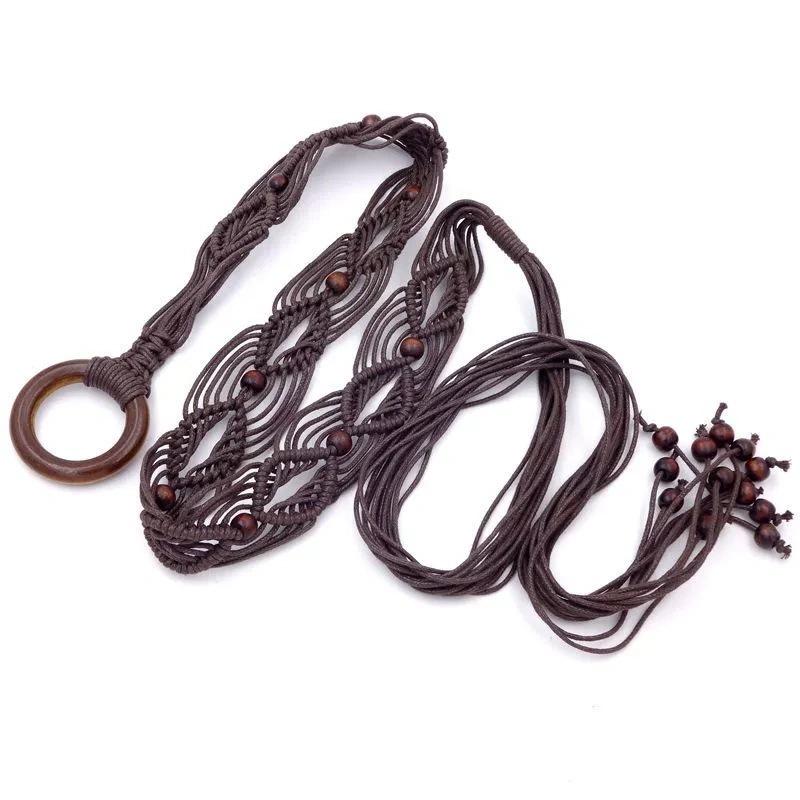 Women's Bohemian Woven Belt – Waist Belt for Dresses, Jeans and Casual Wear