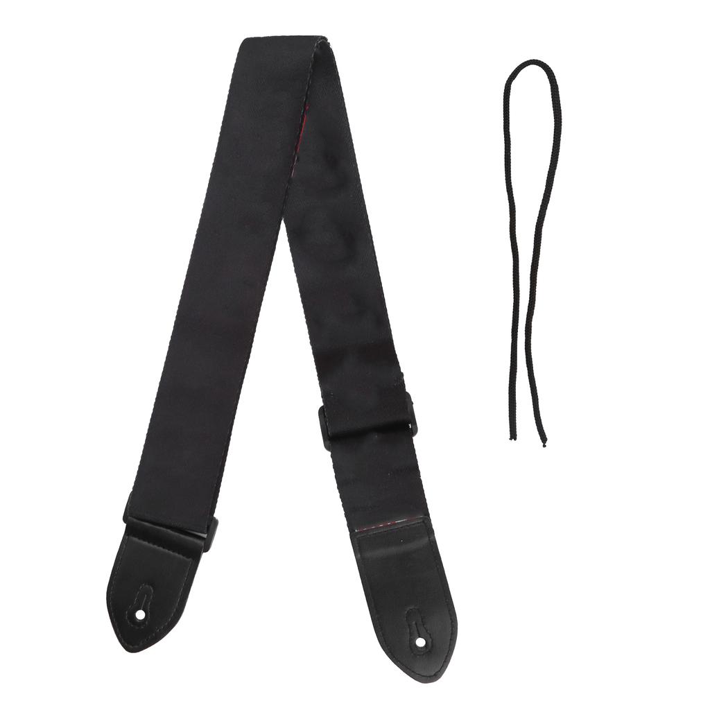 Gitarrengurt Schulter Bedruckt Bemalt Verstellbar Zubehör mit PU-Lederende für Akustik