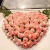 Moderne herzförmige Nasssteckschaum mit Saugnapf DIY Blumensteckschaum Blumensteckschaum-Käfigschale für Hochzeitsmittelstück