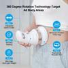 Relax Electric Body Massager with Speed Control - Deep Tissue, Muscle Relief, Deep Tissue Massager|Modern Design|Plush White Body Massager