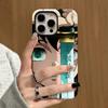Coque de téléphone brillante avec revêtement par sublimation Plastique dur + Coque souple Demon Slayer: Coque arrière de protection intégrale à motif Kimetsu no Yaiba pour iPhone Samsung