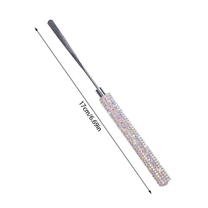 

Лопатка для смешивания пигментов из нержавеющей стали с ручкой для дрели, инструмент для смешивания макияжа для нейл-арта, палочка для перемешивания, инструмент для смешивания кремовой основы, инструмент для маникюра