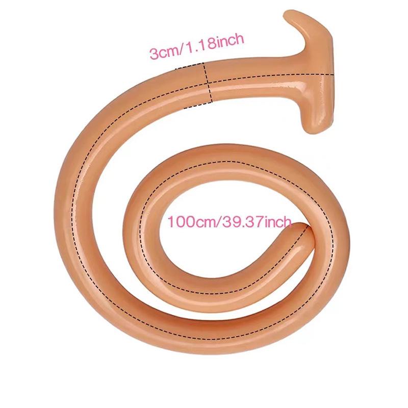 1-Meter Anal Rod for Men & Women - Soft Chrysanthemum Massager & Dilator