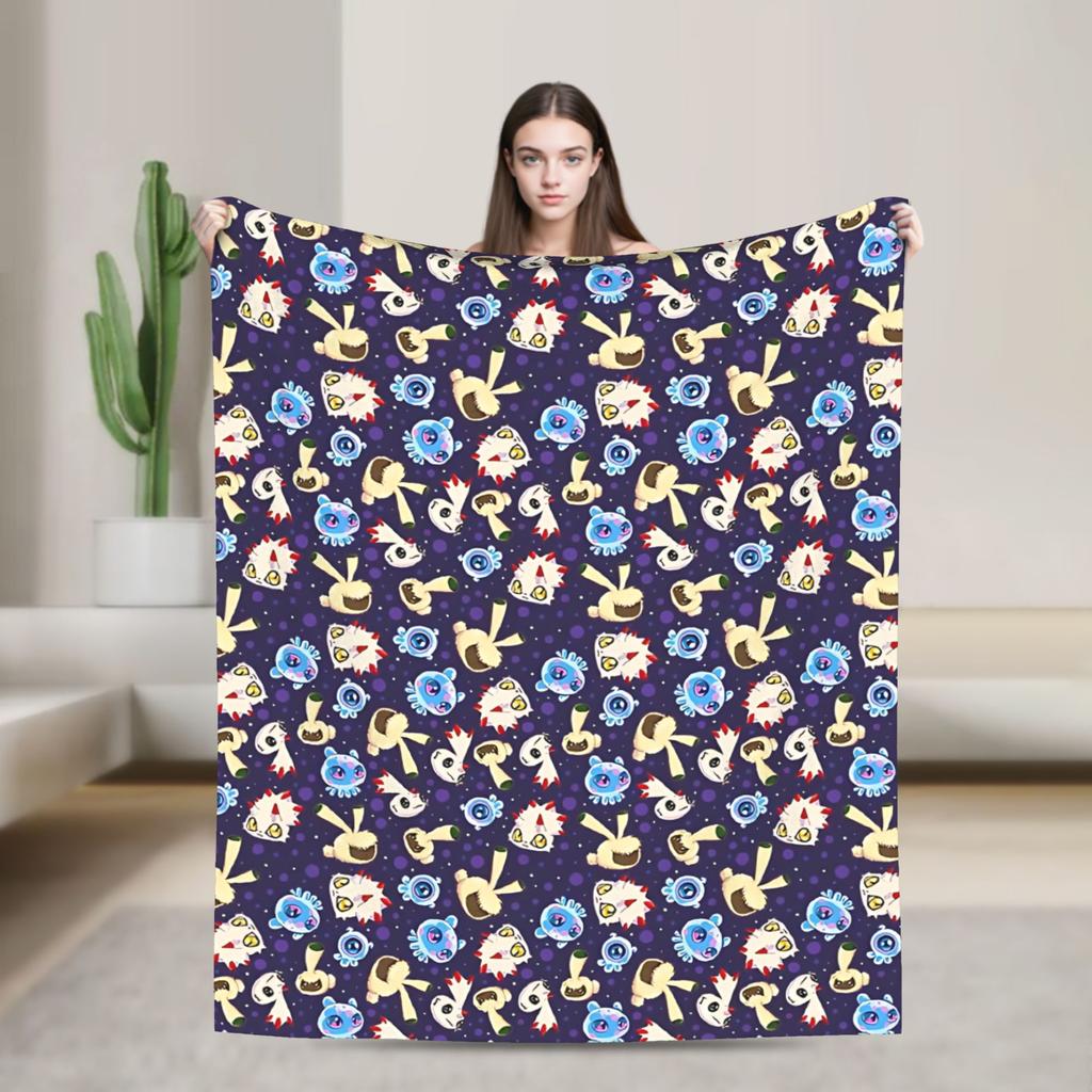 Jyarimon Gigimon Guilmon Growlmon Evolution Knitted Blankets Digimon  Wool Throw Blankets Summer Bedspreads