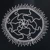New Crystal Rhinestone Hair Chain European American Hair Accessories Tassels Stage Performance Jewelry Elegant Bridal Dress