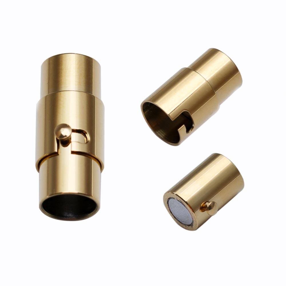 2-10mm Strong Stainless Steel Magnetic Clasps Jewelry Clasps For Leather Cord Bracelet Connectors End Clasp For Jewelry Making
