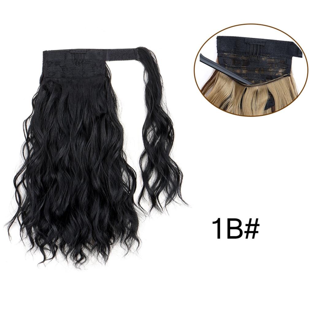 Ponytail Hair Extensions 14 Inch Curly Wavy Ponytail Hair Pieces For Women Girls Wrap Around Ponytail