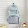 Schoolbag New Backpack Student Simple Leisure Women Large Capacity Commuter Mori School Bag Pain Bag Baby Bag Grain Bag Tide