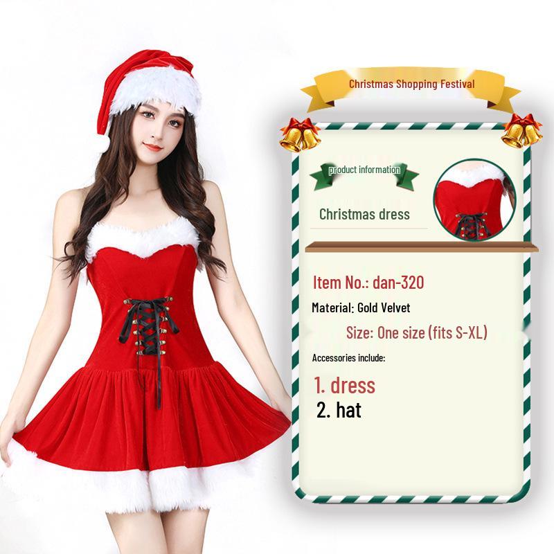 2023 Weihnachtsmann Weihnachtskostüm und Cosplay-Outfit-Set