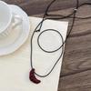 Korean Gold Croissant Pendant Necklaces for Women Girls Creative Clavicle Chain Charm Neck Necklace Jewelry