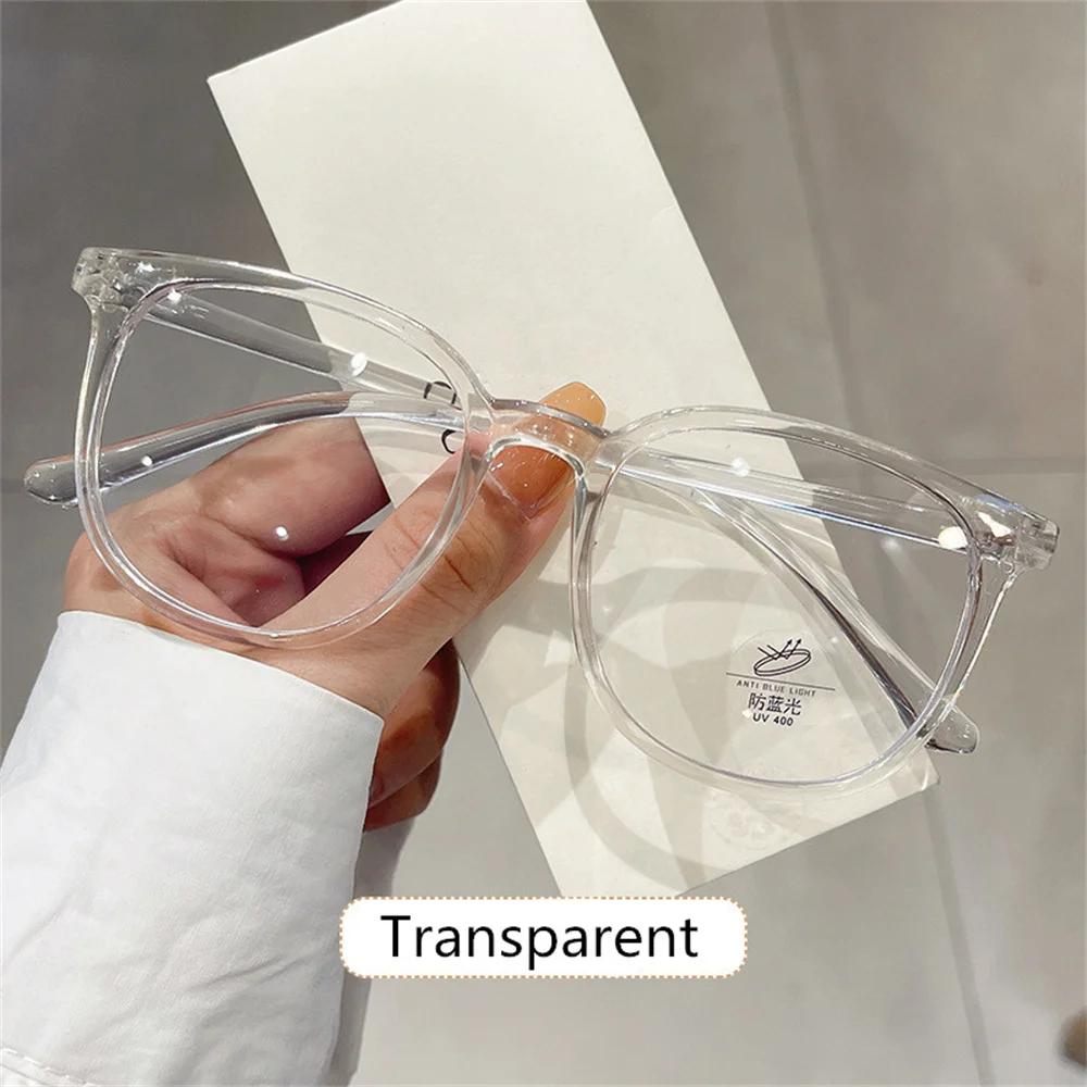 New Anti-blue Light Glasses Men Women Fashion Transparent Computer Glasses Frame Retro Myopia Glasses Square Eyeglasses