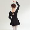 Abbigliamento Cotone Bambina Pratica Danza Ragazze Viola Manica Corta Costume Balletto Cinese