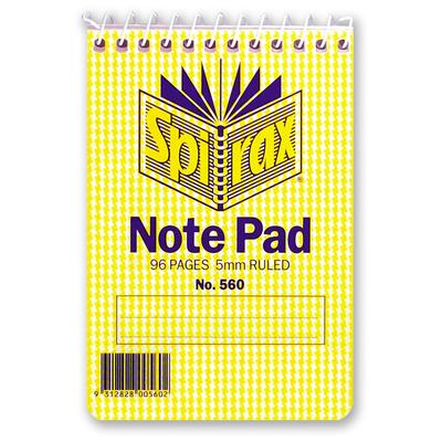 Caderno Spirax 560 com abertura superior 96pg 40pk (112x77mm)