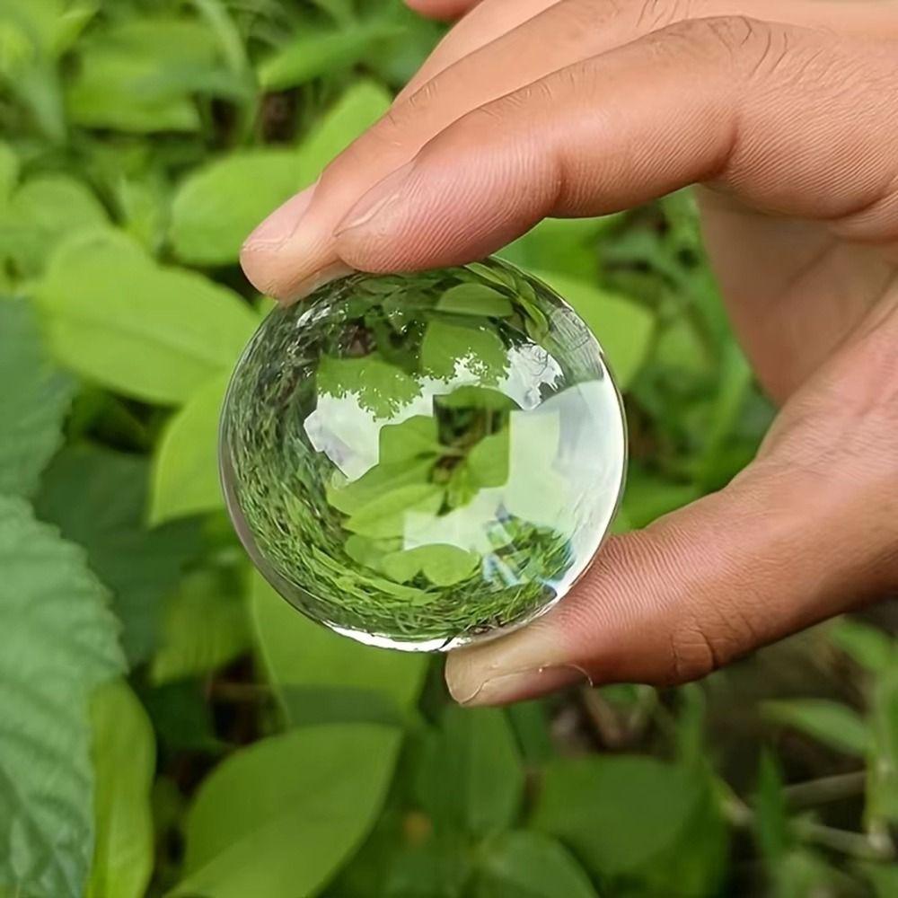 Round Crystal Glass Ball Transparent Feng Shui Sphere Crystal Decorative Balls Wedding Party Decor