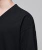 Musinsa Standard Oversized V-Neck Sweatshirt [Black]