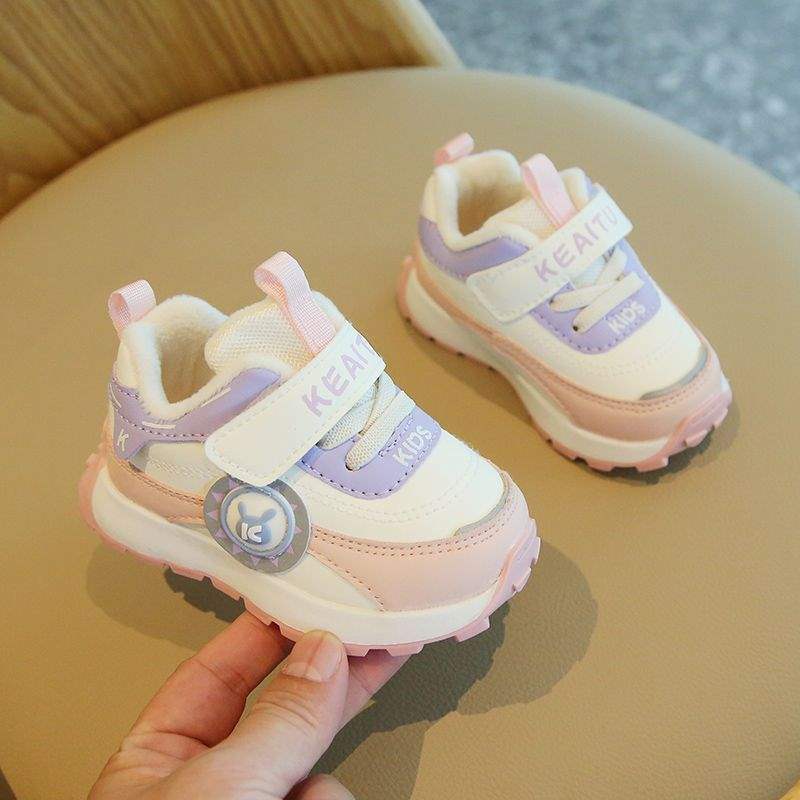 

Зимние детские хлопковые кроссовки на мягкой подошве, бархатные, новые, функциональная обувь для девочек, обувь для малышей, детские кроссовки «Форрест Гамп» 22 yards, inner length 15.5 cm