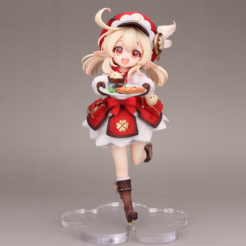 21CM Anime Spiel Genshin Impact Klee Niedliches Mädchen Figur Anime Modell Spielzeug Geschenke Sammlung Action Ornamente Mondvoller Blick PVC 1/7