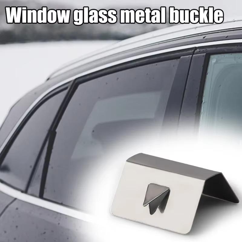 Universal Wind Rain Deflector Channel New Metal Retaining Clips Stainless Steel Car Wind Rain Deflector Sned Clips Clamp