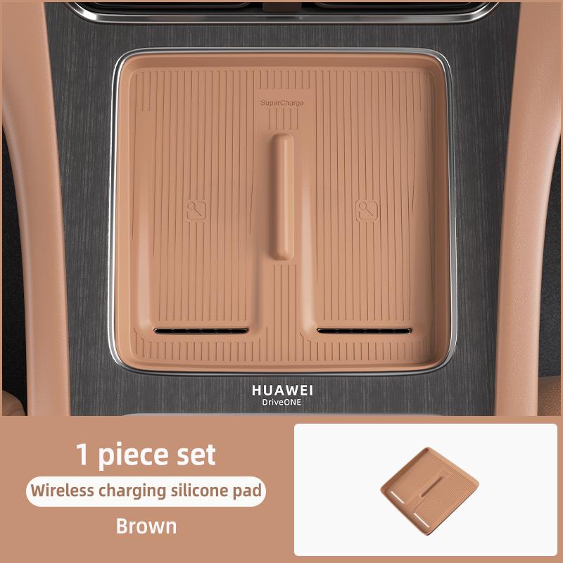 Custom Silicone Wireless Charging Protective Cover For AITO M8 5/6Seat 2025 2026 Center Console Wireless Charging Car Interior