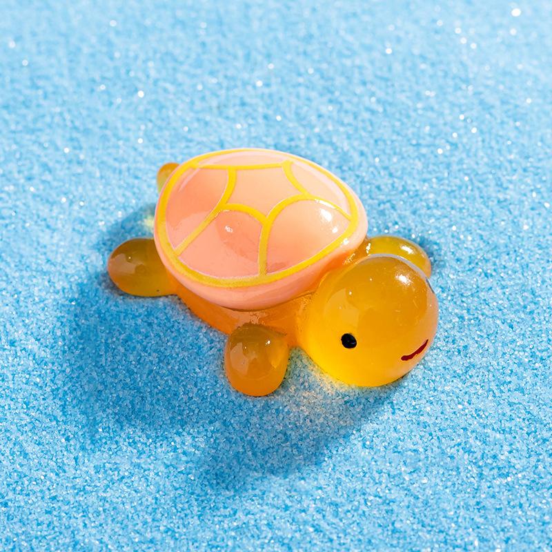 1Pcs Luminous Turtle Fairy Garden Micro Landscape Ornament Glowing In Dark Miniature Diy Flower Potted Decor