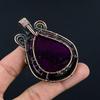 Purple Flash Labradorite Jewelry, 999 Copper Wire Wrapped Pendant Handmade Gemstone Jewelry, Gifts For Wife Brand New Pendant