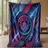 Coperta a tema Manchester City Morbida coperta in flanella Coperta morbida da divano Coperta accogliente per divano e letto per la decorazione della casa