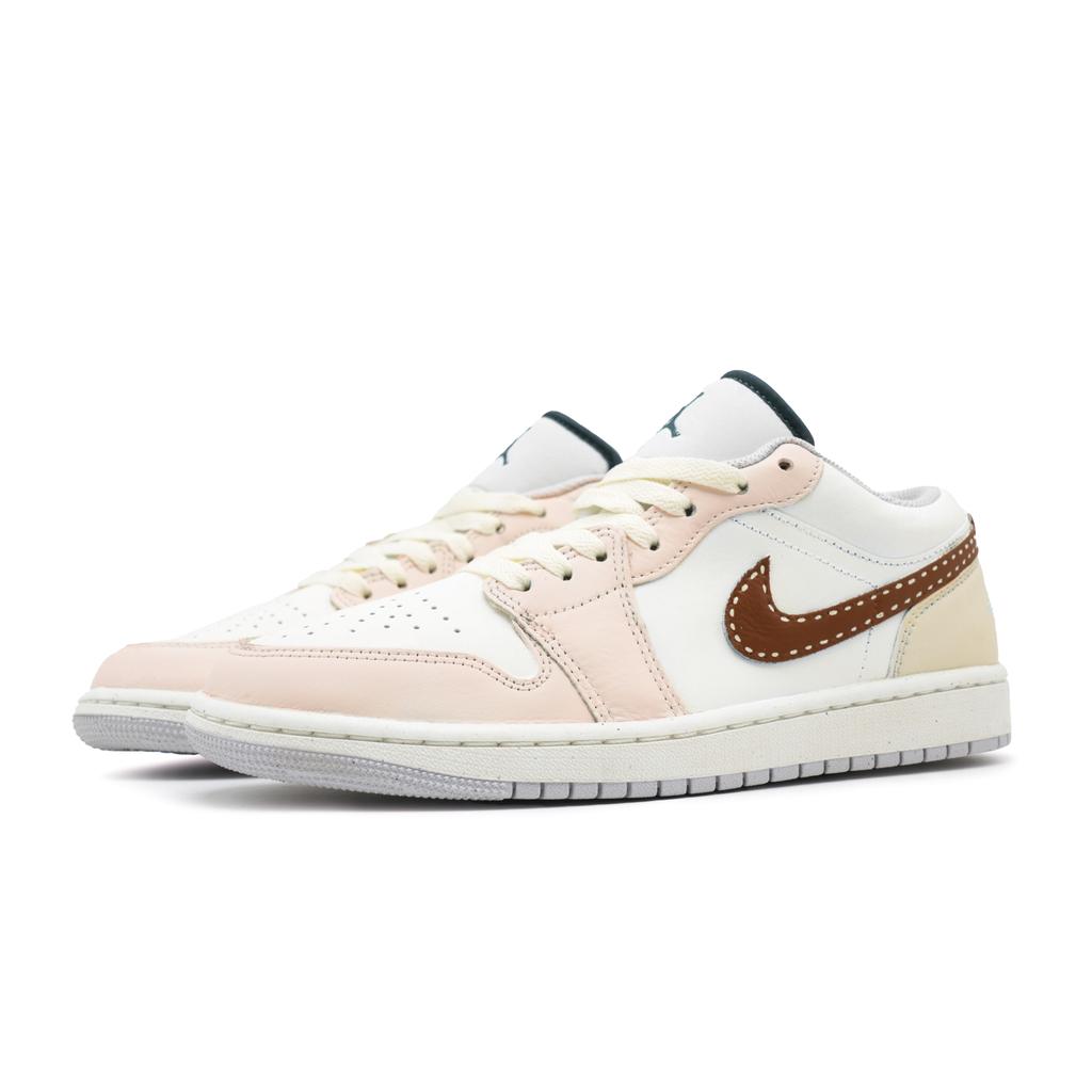 Jordan Air Jordan 1 Macaron Leather Abrasion Resistant Abrasion Resistant Low Top Vintage Basketball Shoes Unisex FQ7687-300(Team861-)