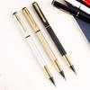 Portable Metal Calligraphy Pen: Fine and Soft Brush for Small and Regular Script, Ideal for Sutra Copying and Logo Design.