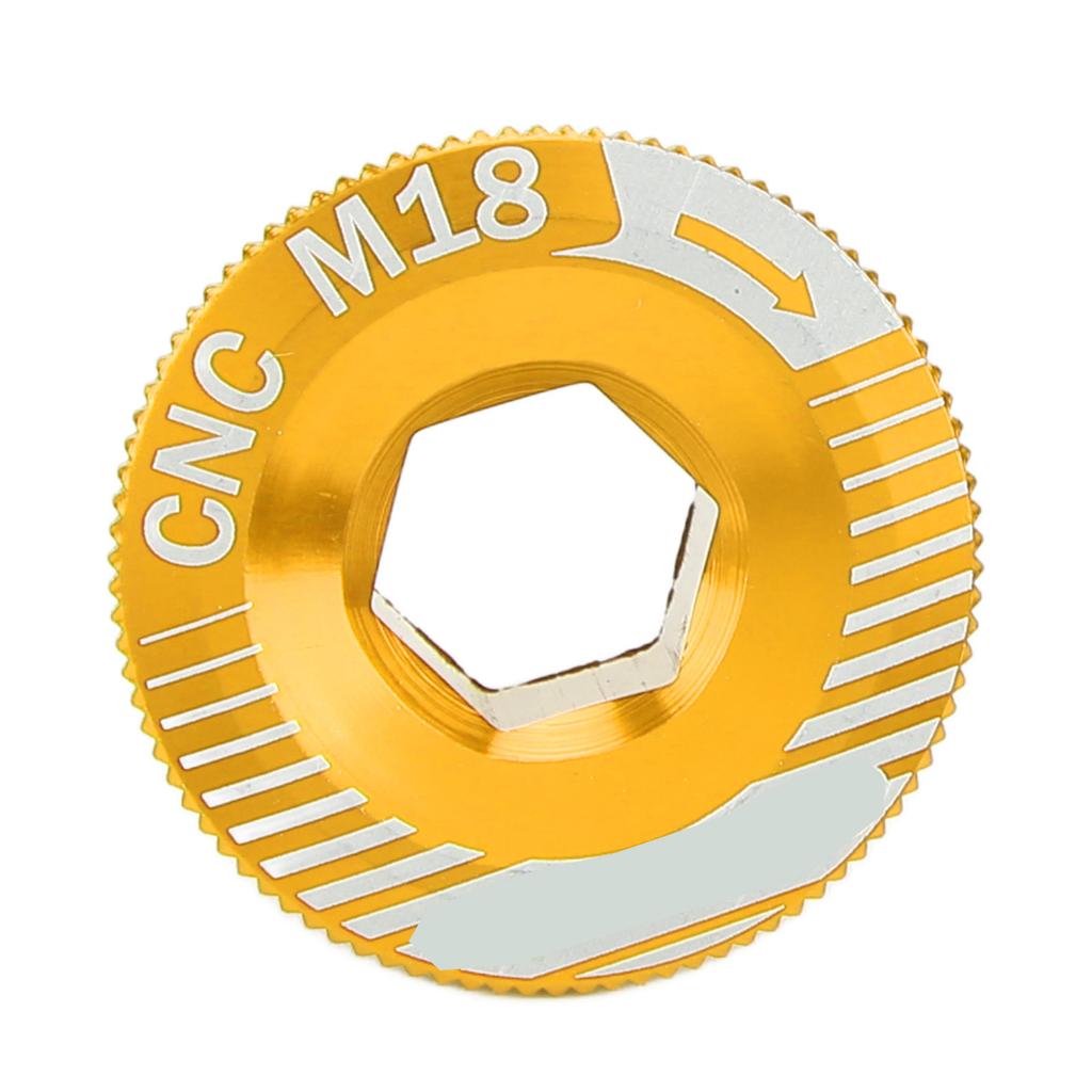 Śruba ramienia korby rowerowej ze stopu aluminium M18 Śruba mocująca korbę Śruba ramienia suportu rowerowego M18 Złoty