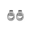 New geometric rings, stainless steel earrings, earrings do not fade 18k gold, European and American titanium steel stud earrings.