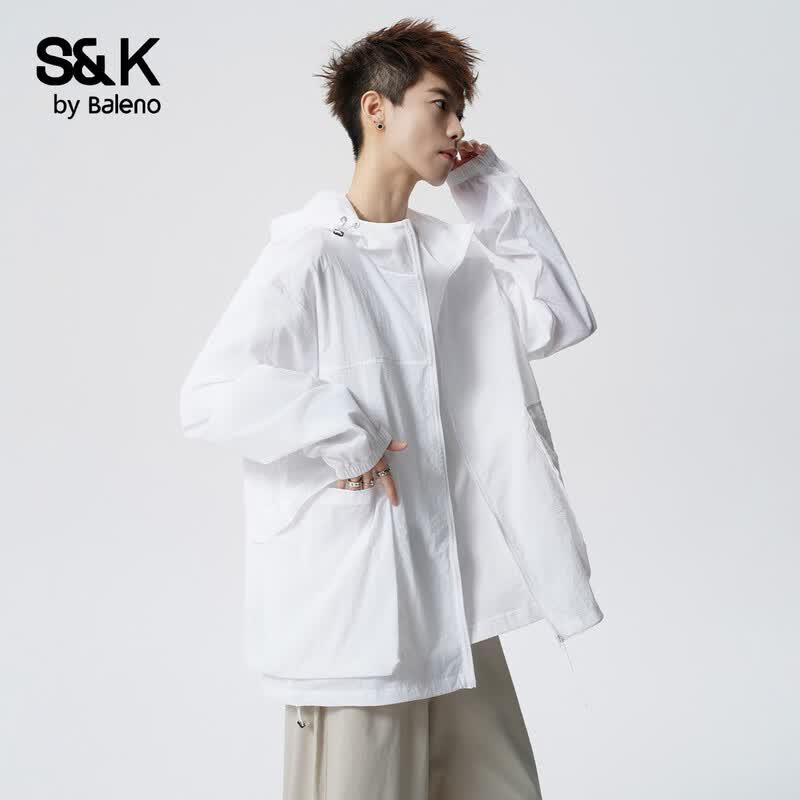 Baleno S&K Men's Ice Silk UPF50+ Sun Protection Hoodie