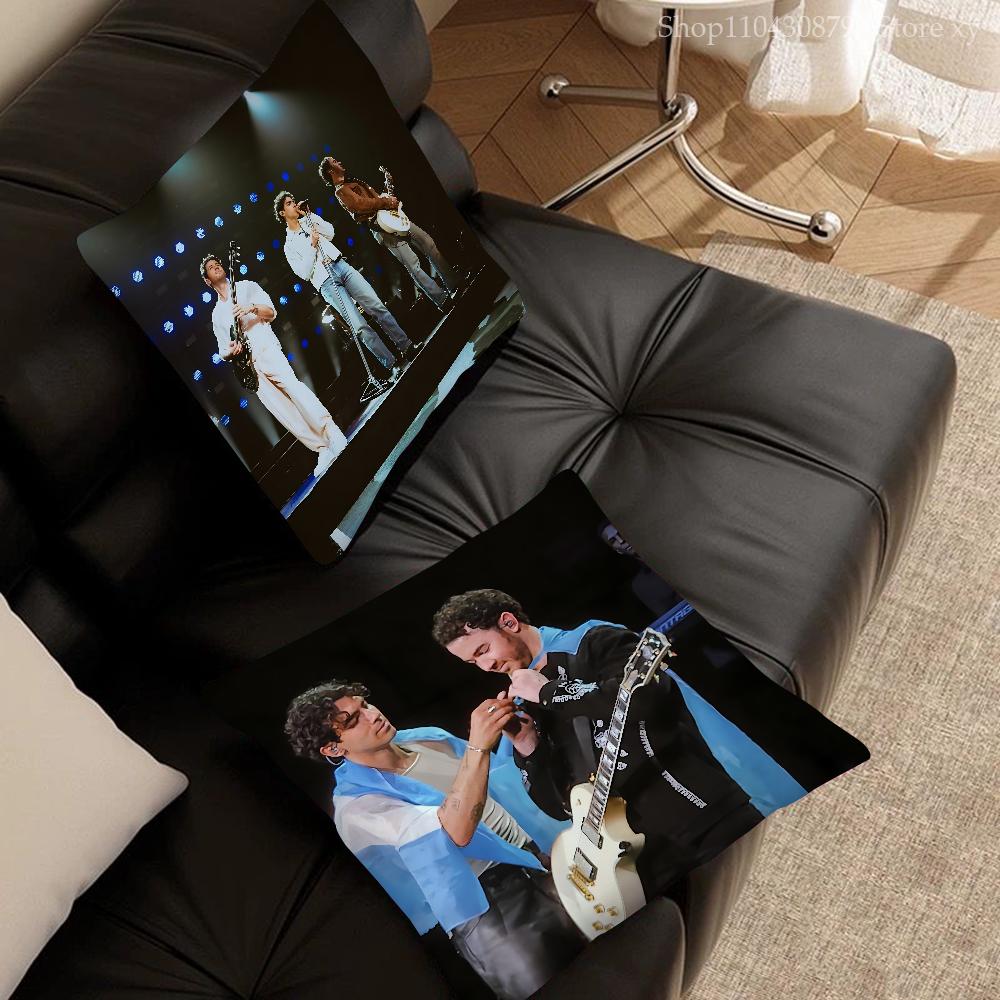 Band J-Jonas-S Cool B-Brothers Pillow Case Square Pillow Bedroom Sofa Leisure Comfort Cushion Car Living Room Home Decoration