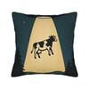 Pillow Case  Retro UFO Kidnapped Cow  Soft Pillow Cover  Retro Trendy Cushion Cover Graphic Pillowcases For Sofa Home Decorative