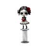 New Halloween Style Witch Skeleton 2D Flat Acrylic Desktop Car Interior Spring Ornament