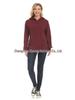 Maternity Winter Fashion: Trendy Fleece-Lined Breastfeeding Sweatshirt for Moms, Age-Reducing Solid Color Outerwear