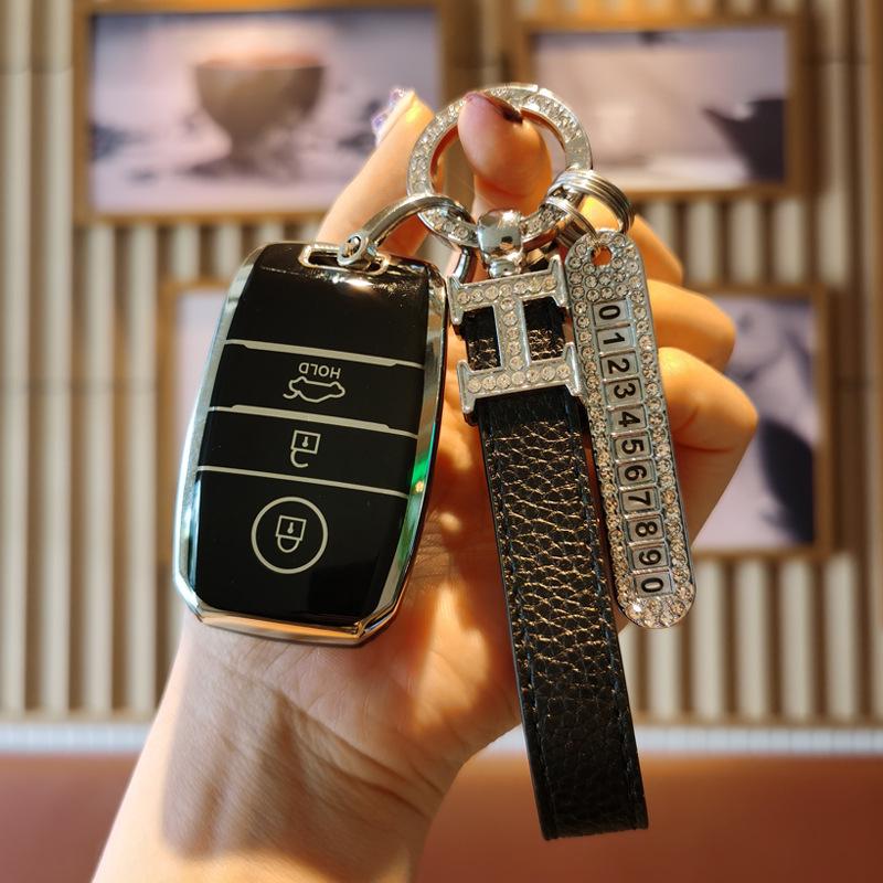 Premium Key Cover for Kia Models (K3, Sportage, K5, Seltos, KX3, K4, KX5, Niro, Carens)