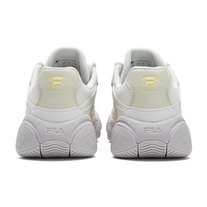 New FILA Abrasion Resistant, Breathable, Lightweight Low Top Casual Shoes Women's Cloud White F12W532150FBC