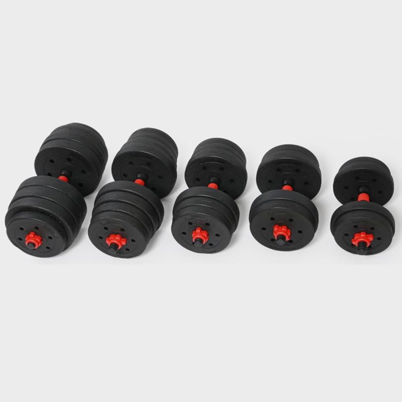 Adjustable Cement Dumbbell Barbell Set for Men's Fitness - Solid Cross-border Home Gym Equipment.